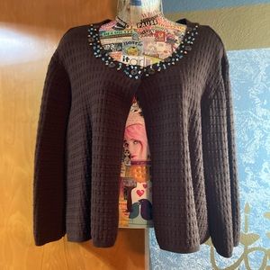 Ruby Rd Lightweight Embellished Cardigan